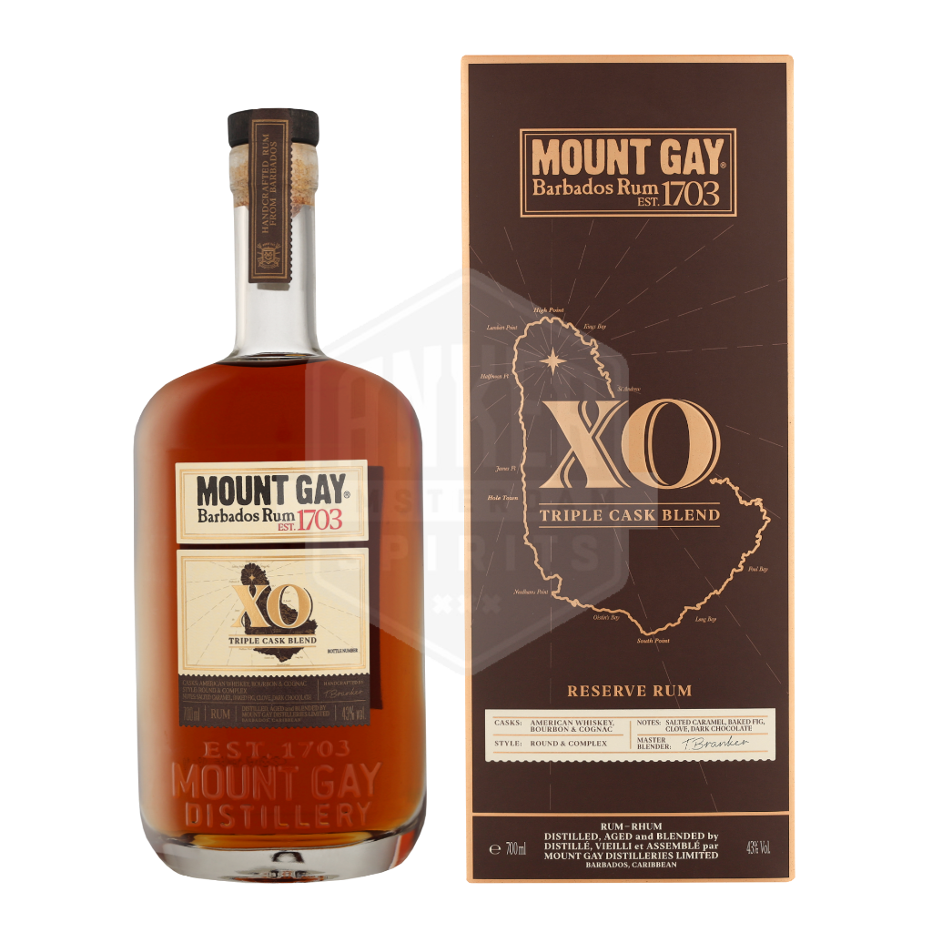 Koop Mount Gay XO Triple Cask Blend + GB eenvoudig online in onze