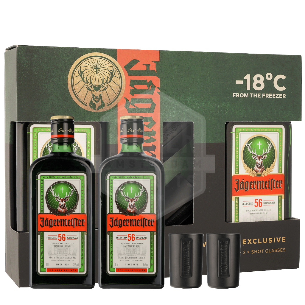 Jägermeister + 2 glasses