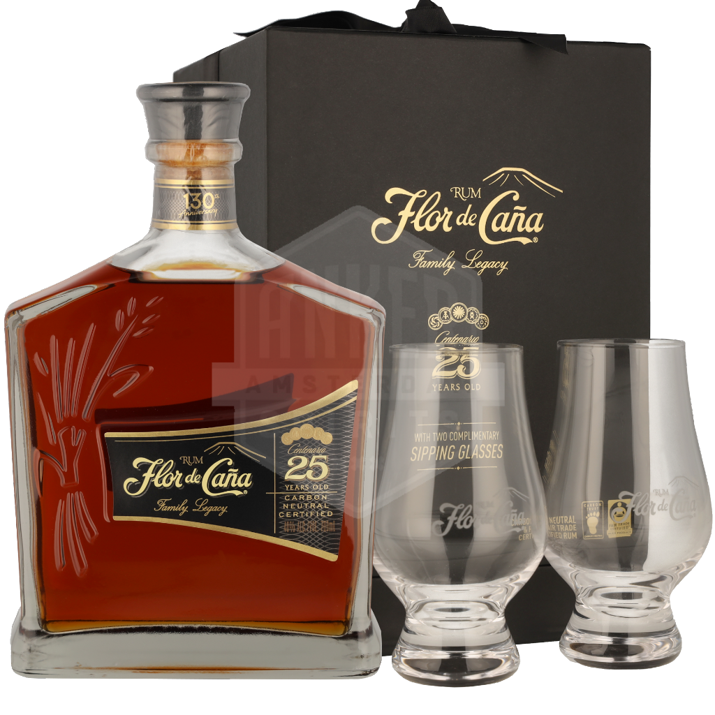 verwarring Keelholte mechanisme Koop Flor De Cana 25 Years + Glencairn Glass eenvoudig online in onze  webshop | Anker Amsterdam Spirits, De grootste onafhankelijke  drankengroothandel van Nederland!