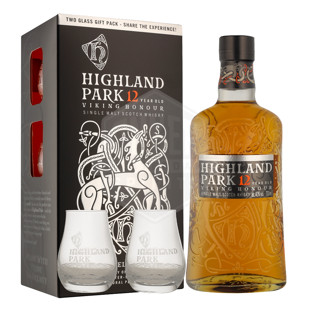 BUY] Highland Park 12 Year Old 2 Glass Pack Island Single Malt